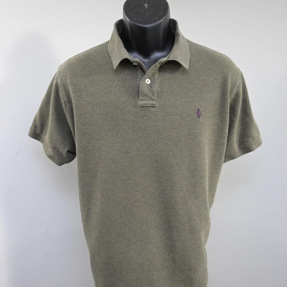 Polo Ralph Lauren Golf Polo Green Custom Fit Short Sleeve Mens‎ Size 2XL XXL